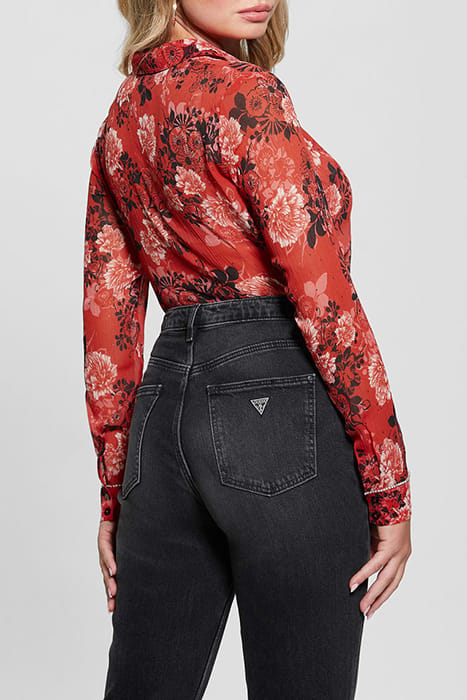GUESS ECO LS CLOUIS SHIRT CALL ME CHERRY PRINT 2