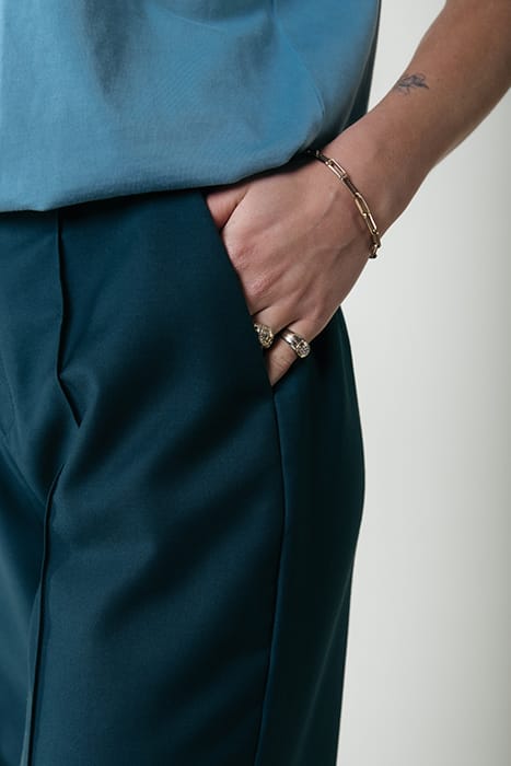 RUS UNI PINTUCK STRAIGHT PANTS PINE GREEN 3
