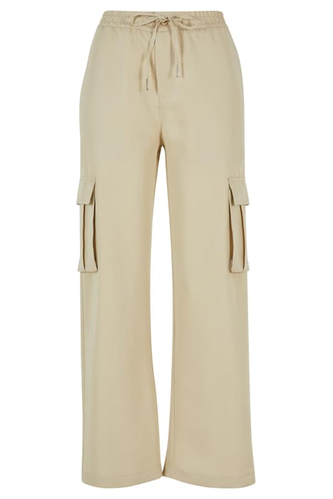 LADIES VICOSE STRAIGHT LEG CARGO PANTS CONCRETE 4