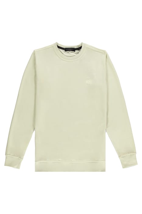 UNISEX LEATHER SWEATER AQUA 1