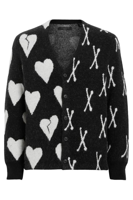 BONEBREAK CARDIGAN BLACK/CHALK WHITE 4