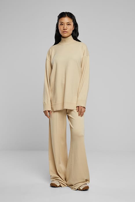 LADIES KNITTED ECO VISCOSE SWEATER WETSAND 4
