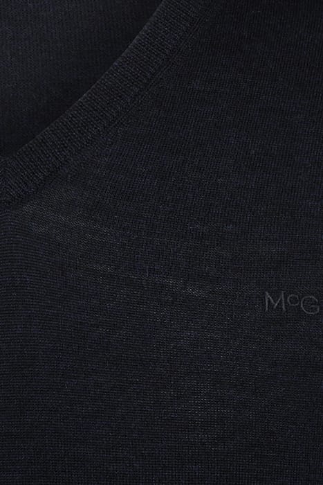 FINE MERINO V-NECK SWEATER NAVY 7