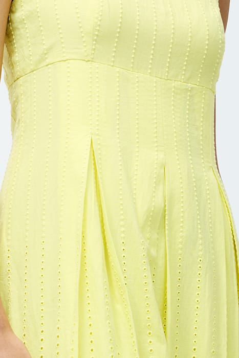 BRODERIE STRAP DRESS M SS25 SZ18 LEMON GELATO 4