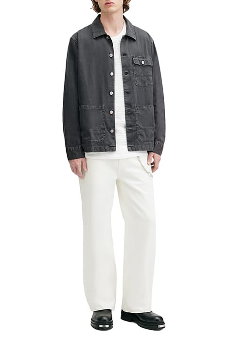 NEVIS CHORE JACKET WASHED BLACK 3