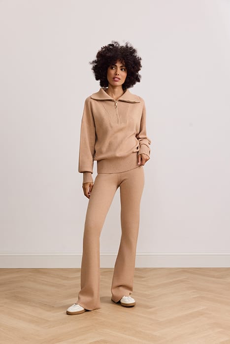 OLLY FLARED PANTS CAMEL 1
