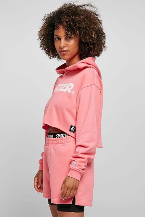 LADIES STARTER CROPPED HOODY PINKGRAPEFRUIT 6