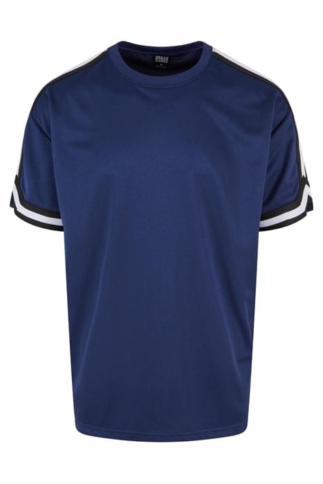 OVERSIZED STRIPES MESH TEE DARKBLUE 4