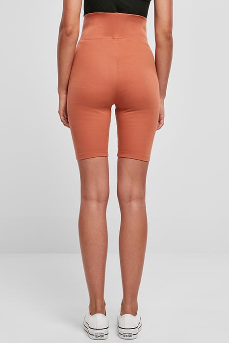 LADIES HIGH WAIST CYCLE SHORTS TERRACOTTA 2