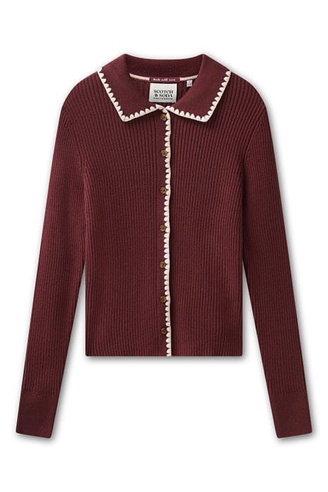 SWEATER CARDIGAN TAWNY PORT 3