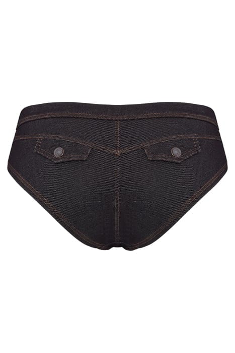 CALAMITY JANE BLACK DENIM BRAZILIAN BRIEFS 4