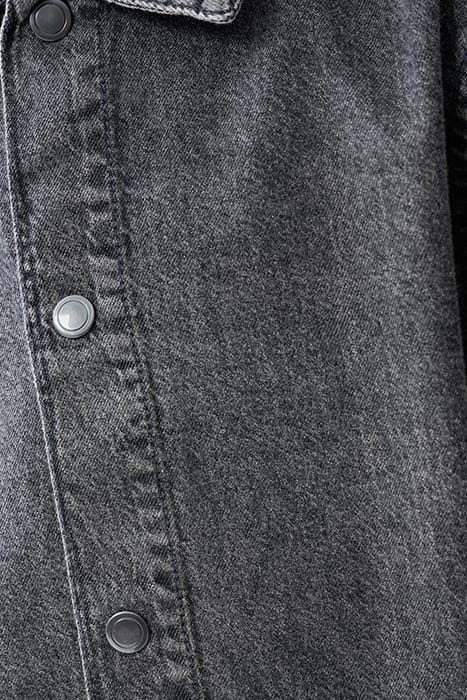 BAA-SBSMILE DENIM OVERSHIRT DARKGREY 7
