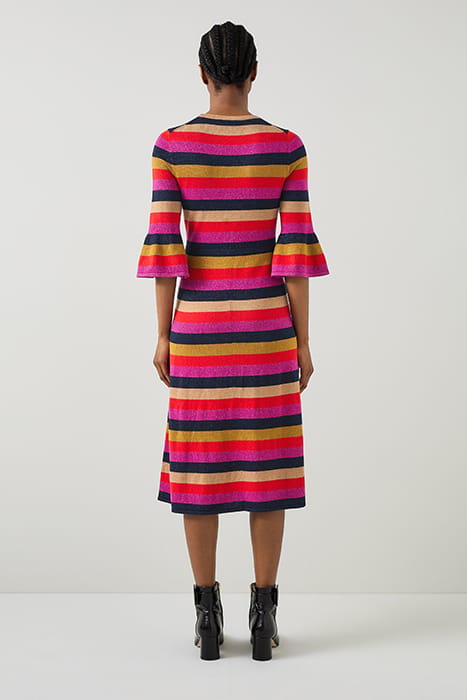 ALICE METALLIC MIDI DRESS RAINBOW 3