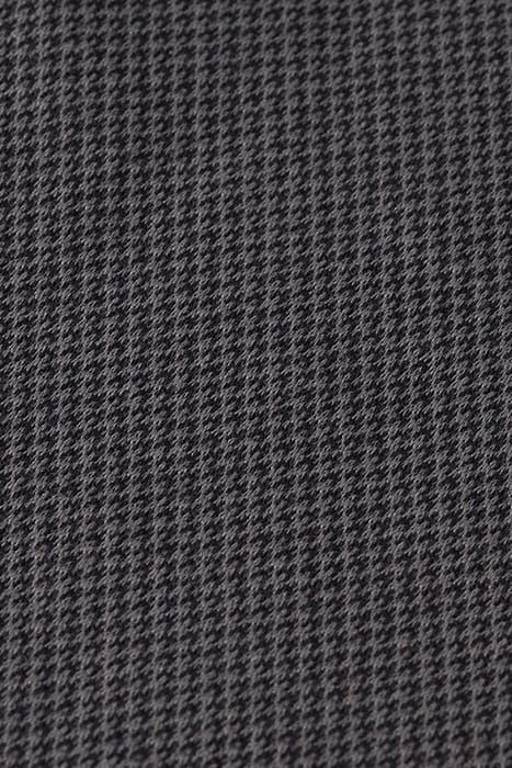 BIRDSEYE JACQUARD CAMP SHIRT CHARCOAL 3
