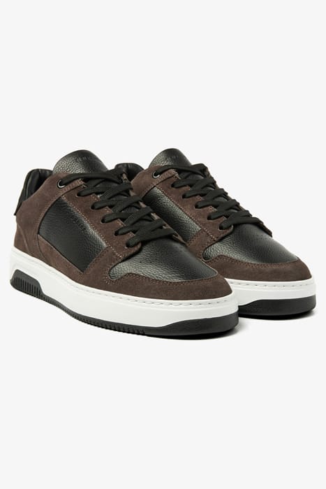 BASKET COURT (M) DK GREY SUEDE - BLACK 1