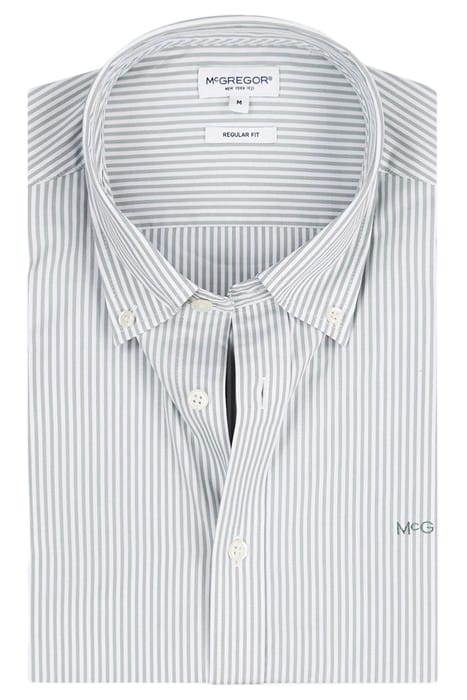 STRIPED POPLIN SHIRT LIGHT OLIVE 6