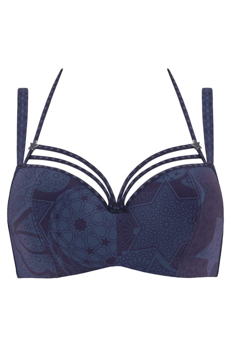 SUPERNOVA MIDNIGHT BLUE PLUNGE BALCONY BRA 3