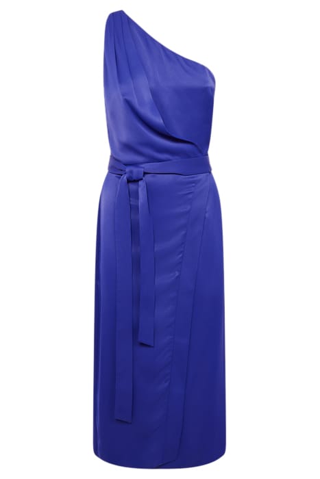 FLORA SATIN MIDI DRESS — ONE SHOULDER 5