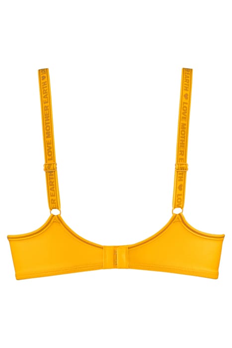 LADY LEAF BRIGHT OCHRE PUSH UP BRA 4