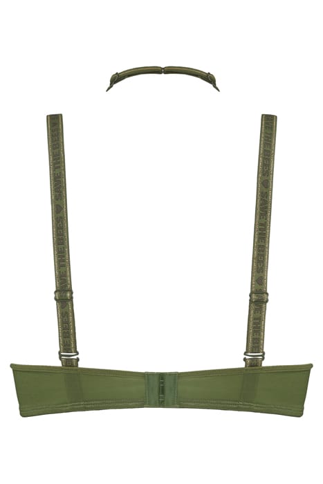 QUEEN BEE OLIVE GREEN PUSH UP BRA 5