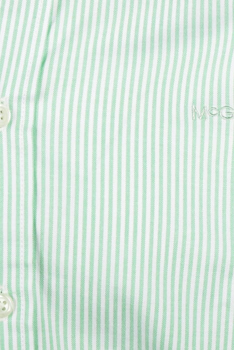 STRETCH OXFORD SHIRT SMALL STRIPE LIGHT GREEN 9