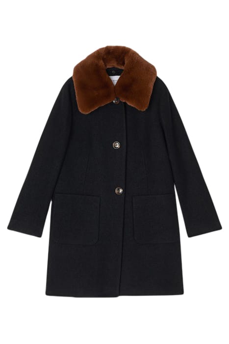 ASTER BOUCLE SINGLE BREASTED COAT BLACK 4