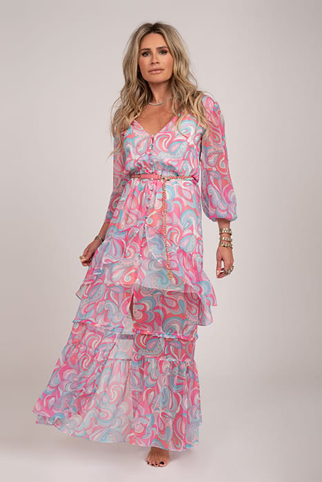 CHIOS MAXI DRESS STAR WHITE 1