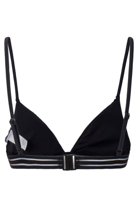 MESH STRIPE TAPE BIKINI TOP BLACK 2