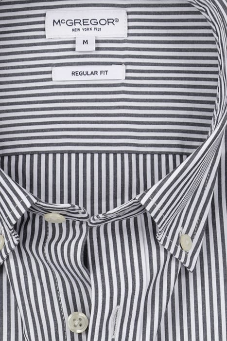 STRIPED POPLIN SHIRT NAVY 8