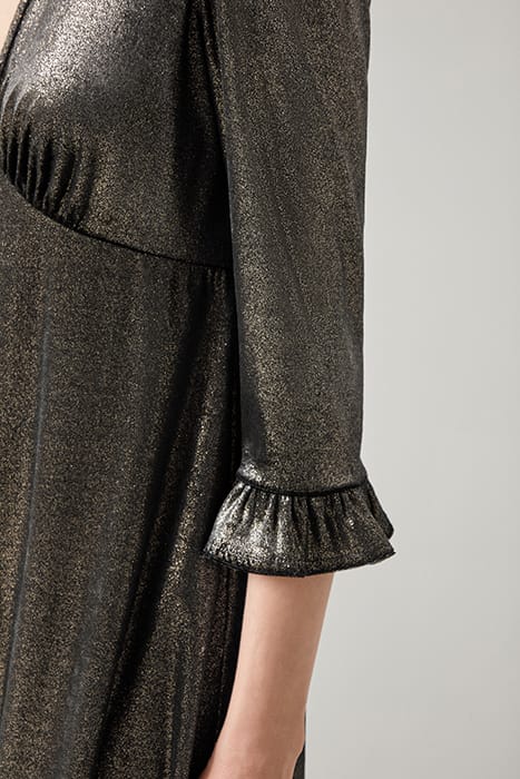 DEBORAH PEPLUM MIDI DRESS GOLD 5