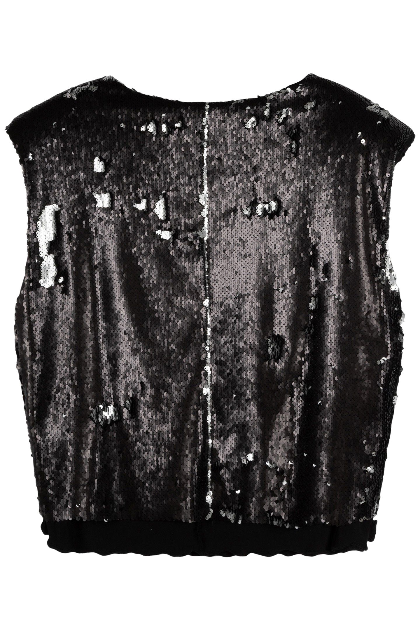 PADDED TOP SEQUINS BLACK 3