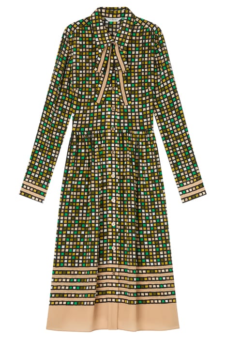ETHEL SILK SHIRT DRESS BLACK 3