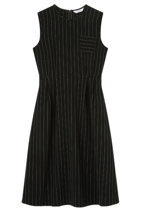 ELLIS STRIPE MIDI DRESS CREAM 3