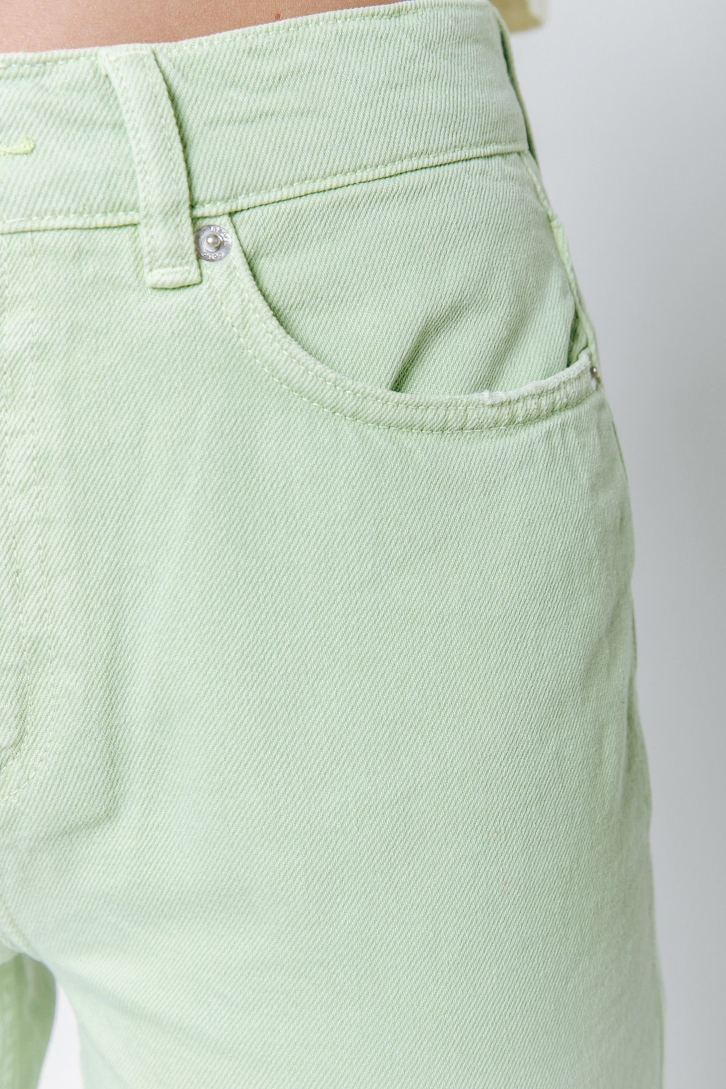 JONES MID RISE STRAIGHT LEG PANTS BRIGHT GREEN 4