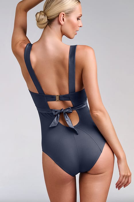 CACHE COEUR STEEL GREY PLUNGE BALCONY BATHING SUIT 2