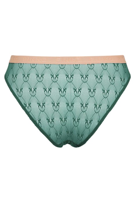 SENZA PAROLE SLIP GREEN/NUDE 2