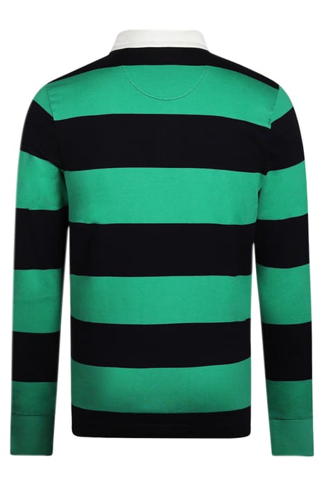 RUGBY 2 STRIPE MEDIUM GREEN 2