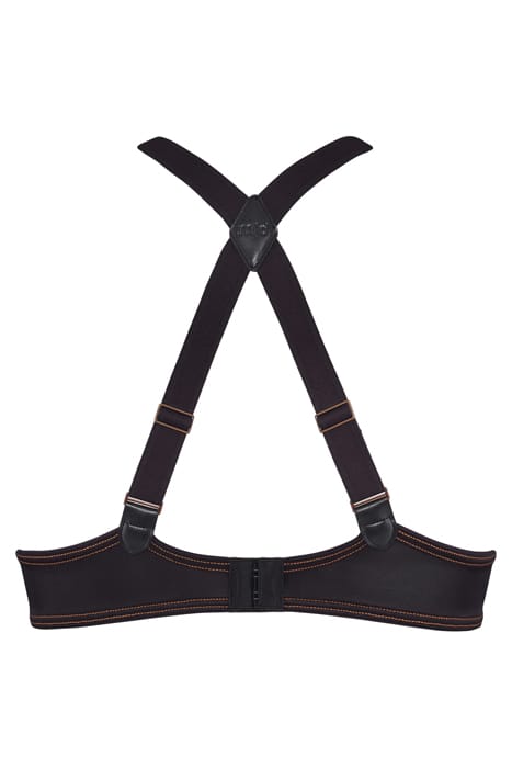 CALAMITY JANE BLACK DENIM PLUNGE BALCONY BRA 4