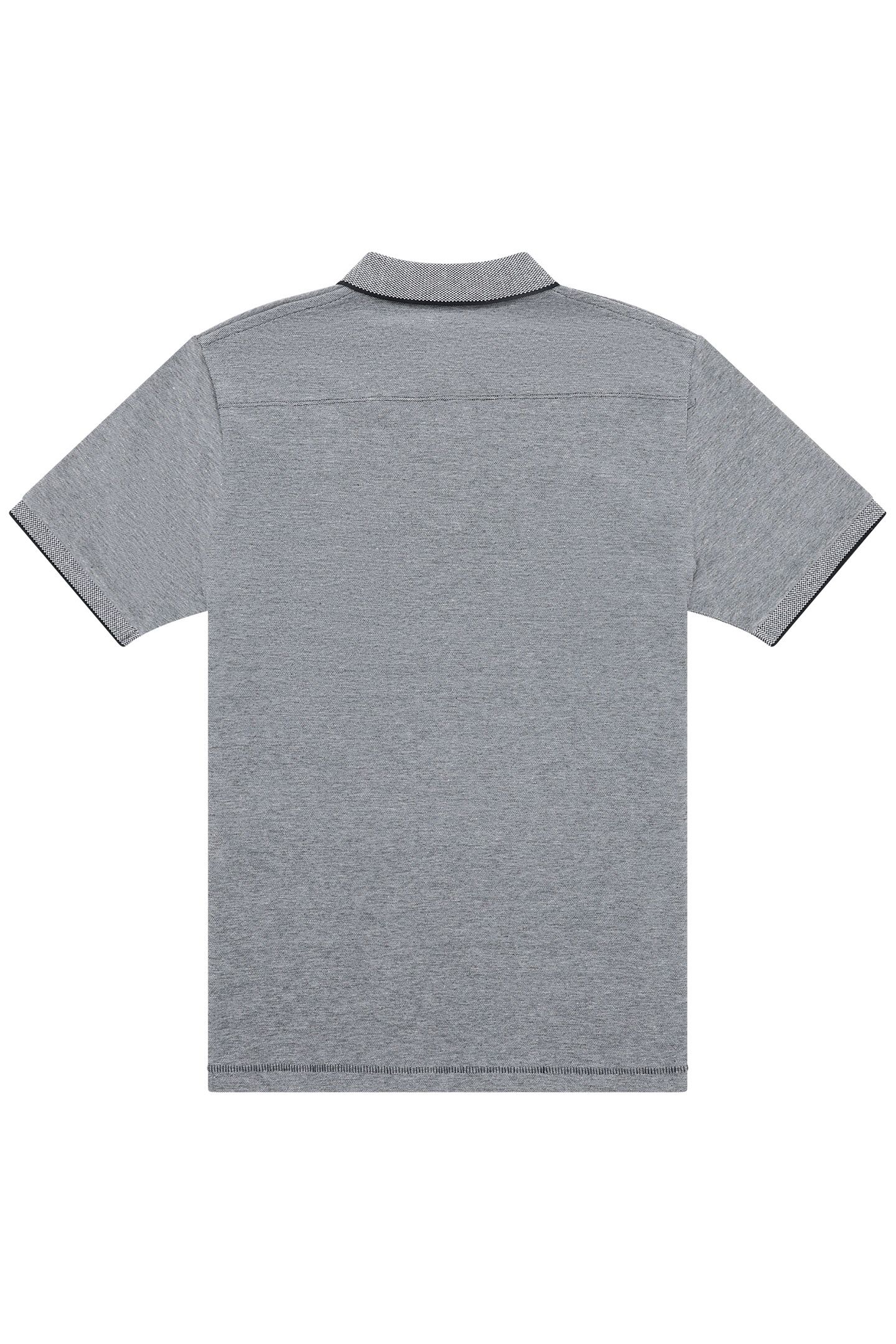BIRDSEYE TIPPED POLO MARINE/MARINE 2
