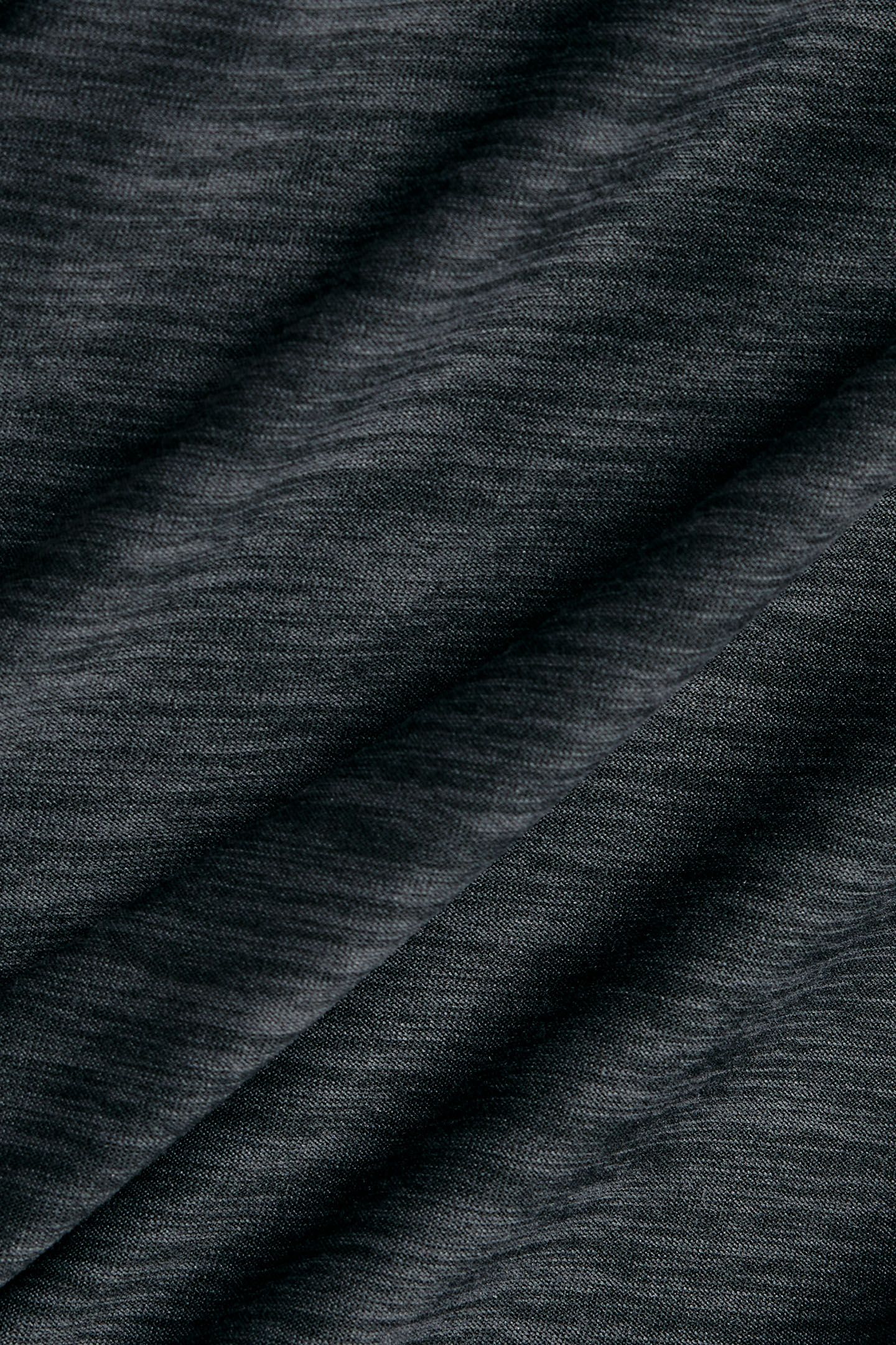 SPORTS 1/4 ZIP LONG SLEEVE TOP IN BLACK SPACE DYE 9