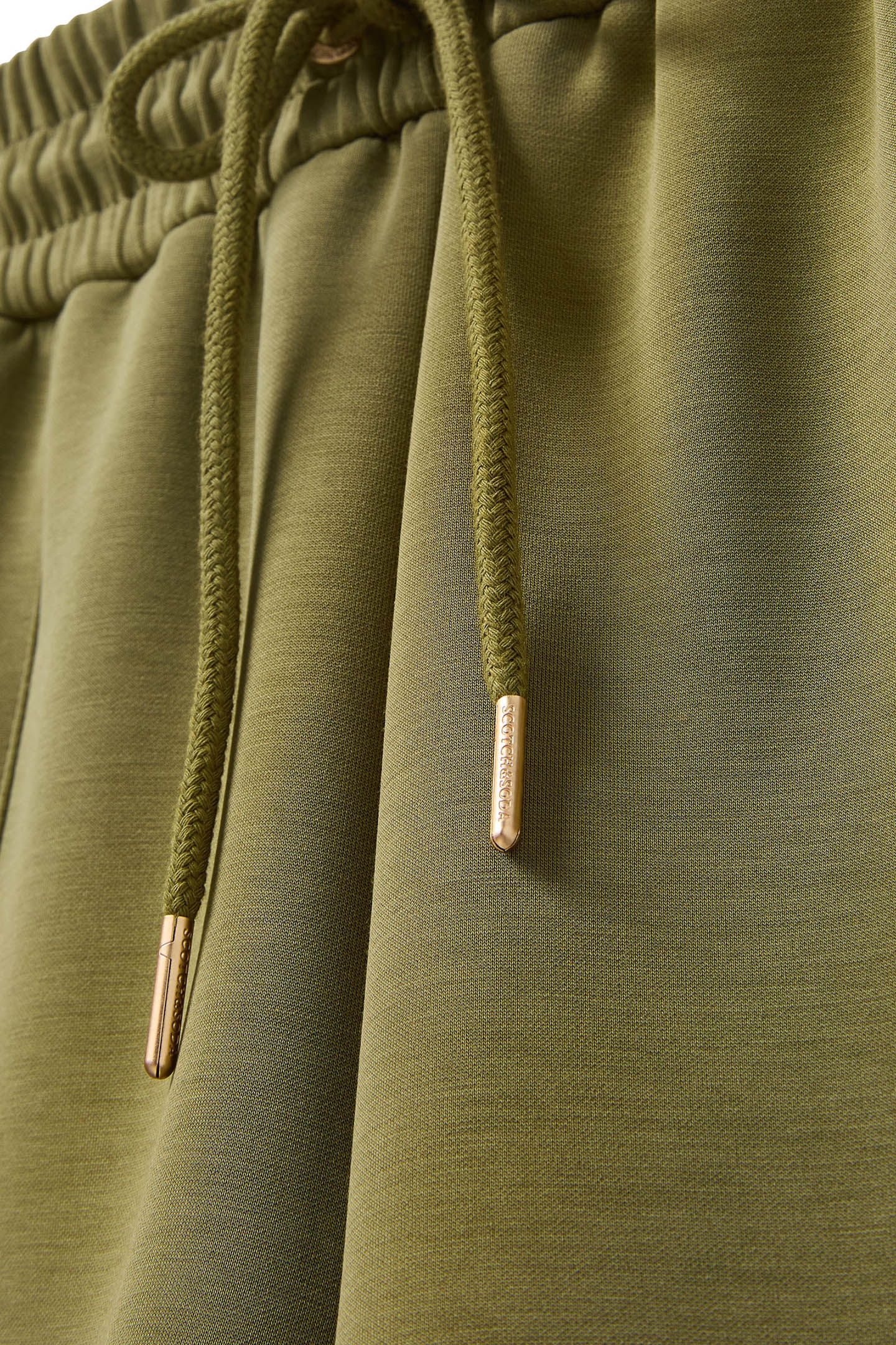 SEAMED DRAWSTRING SHORTS MARTINI OLIVE 6