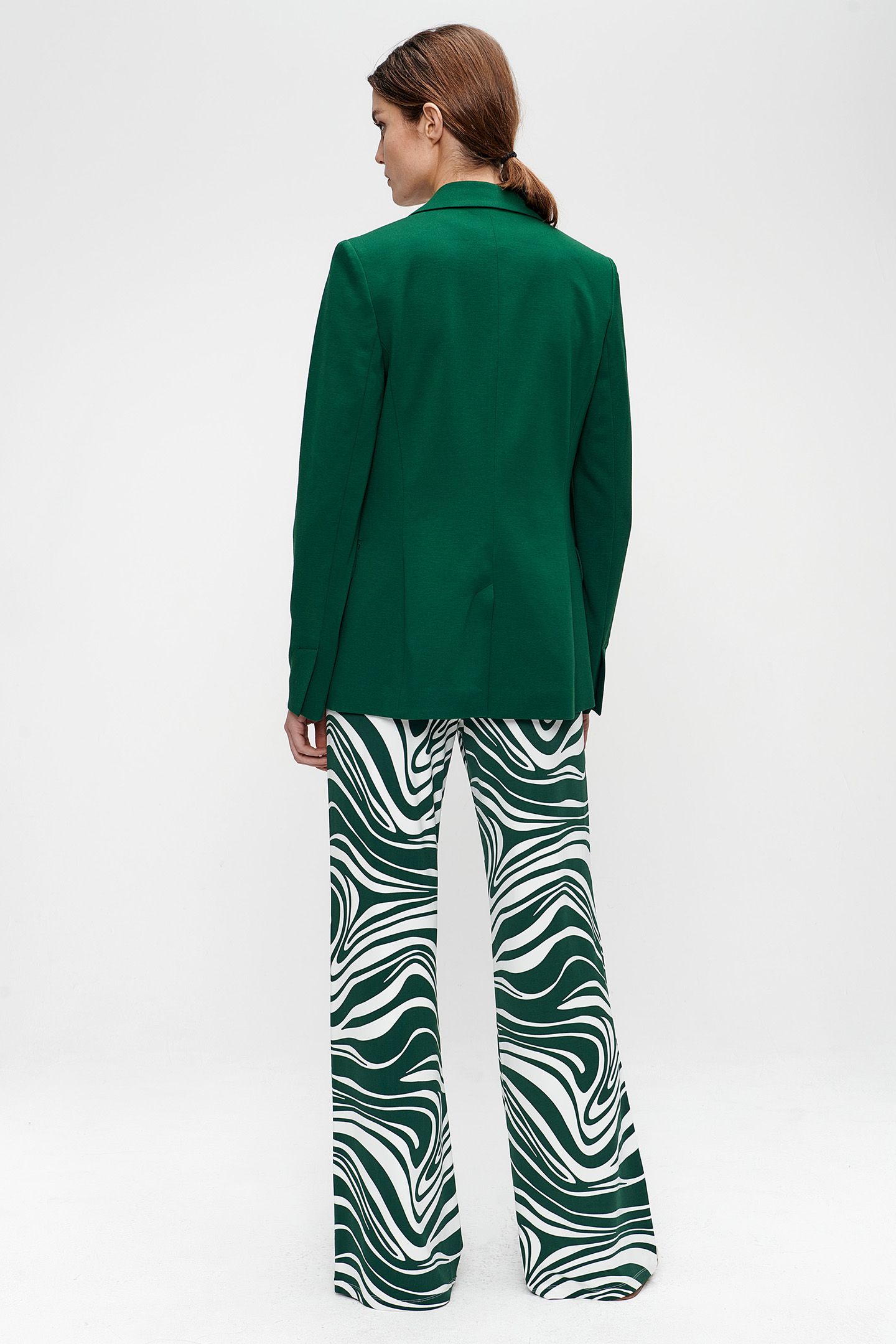 VISCOSE STRETCH BLAZER SPRING GREEN 2
