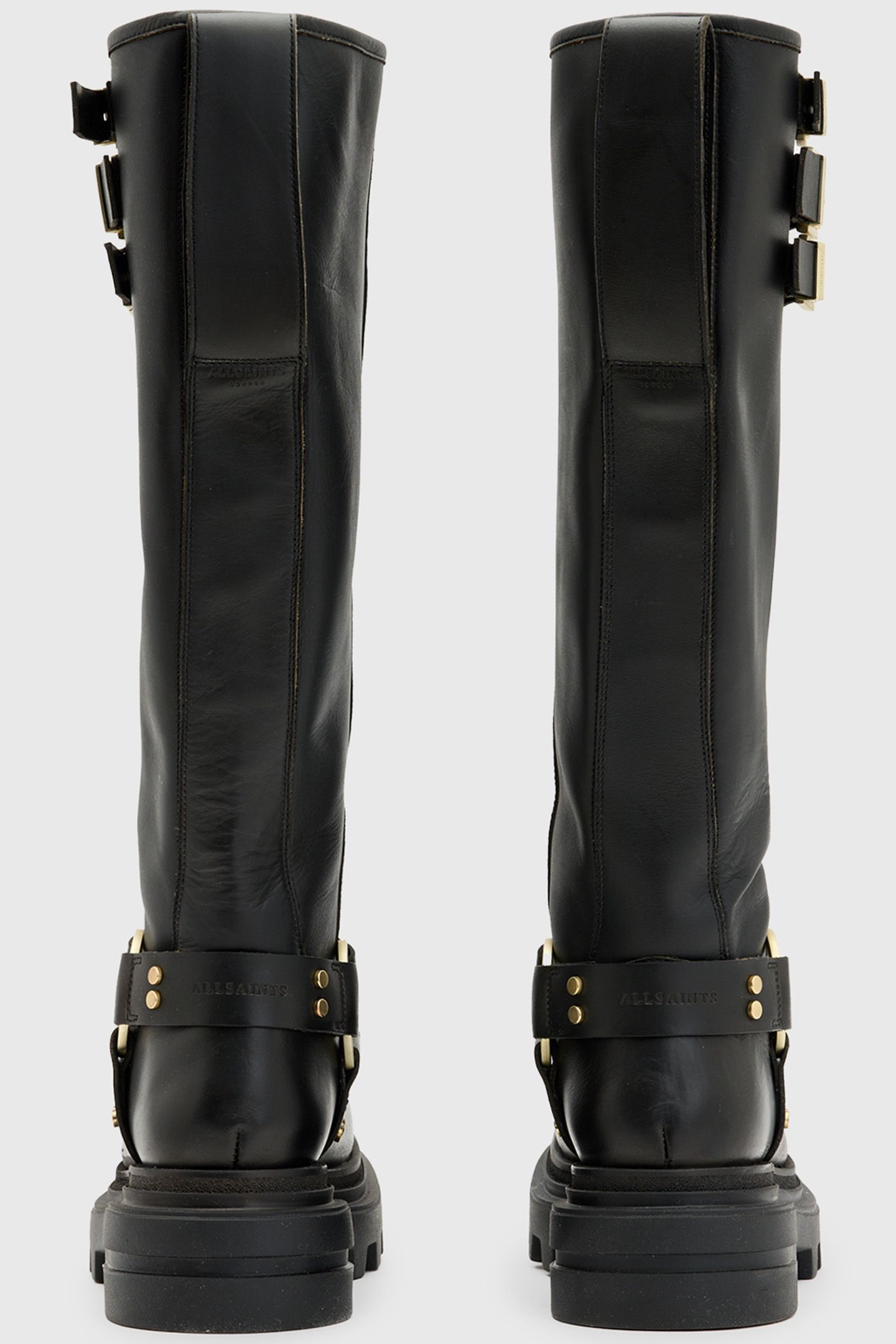 JADE BIKER BOOT BLACK/WARM BRASS 5