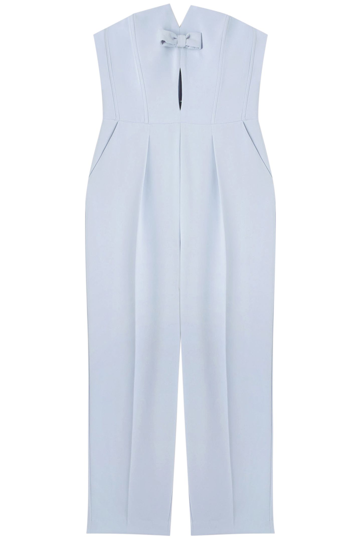 LONG BUSTIER JUMPSUIT WITH BOW LIGHT BLUE 3