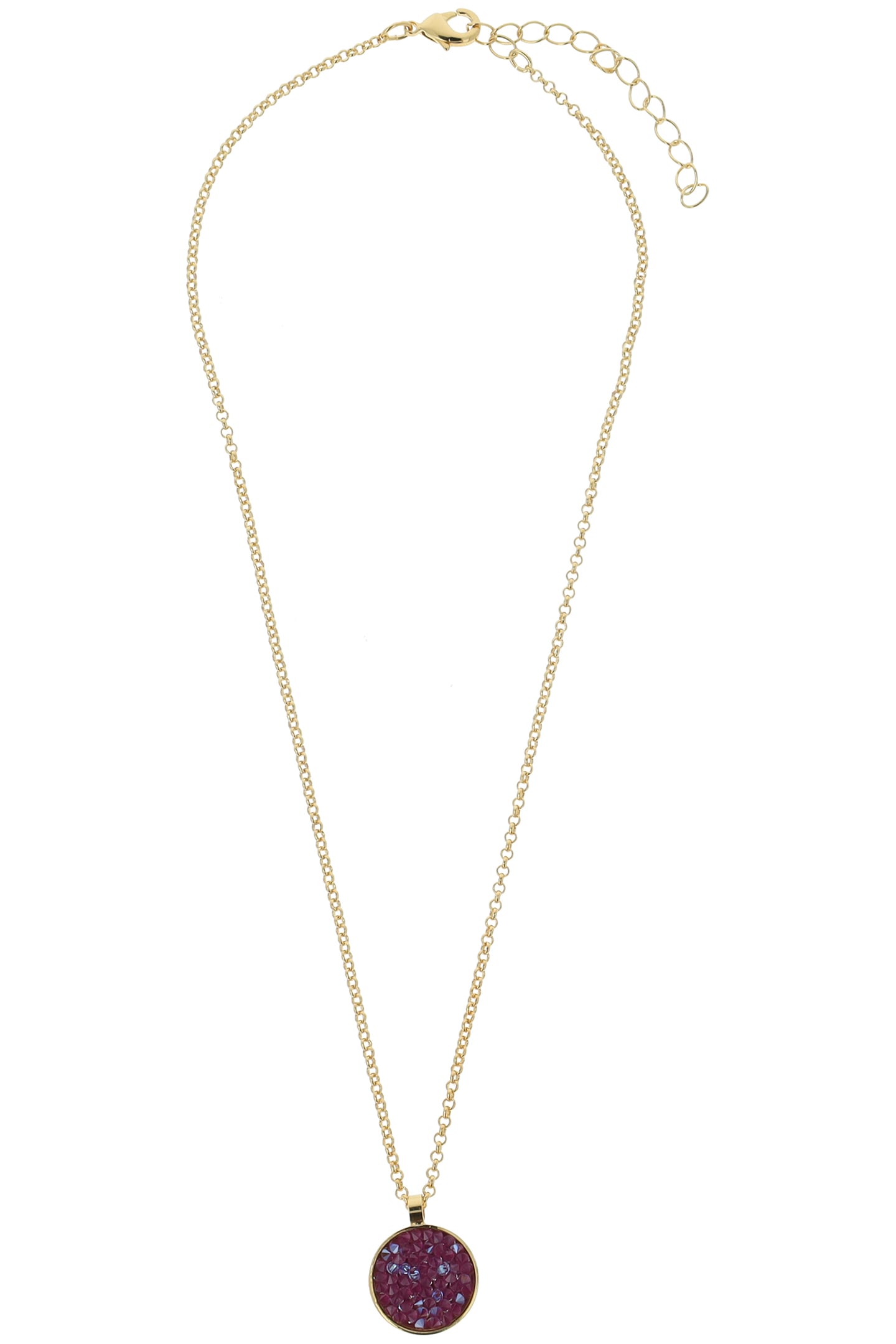 CLASSIC ROCKS NECKLACE LIGHT AMETHYST 1