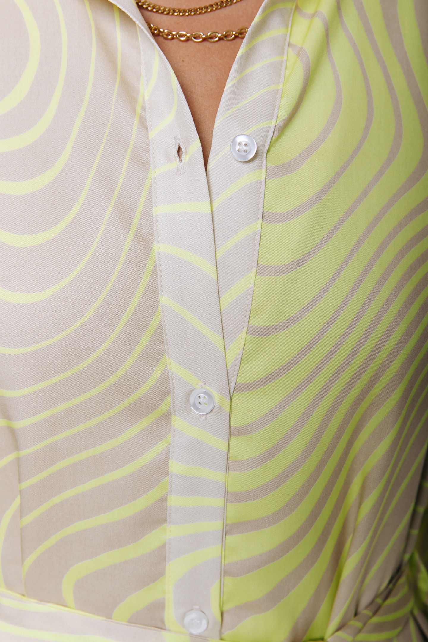 TORI LIQUID MINI SHIRT DRESS LIME 4