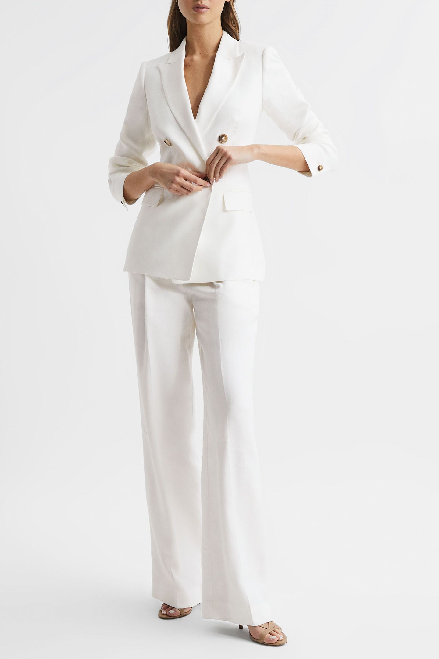 HOLLIE DB LINEN BLAZER — DOUBLE BREASTED 3