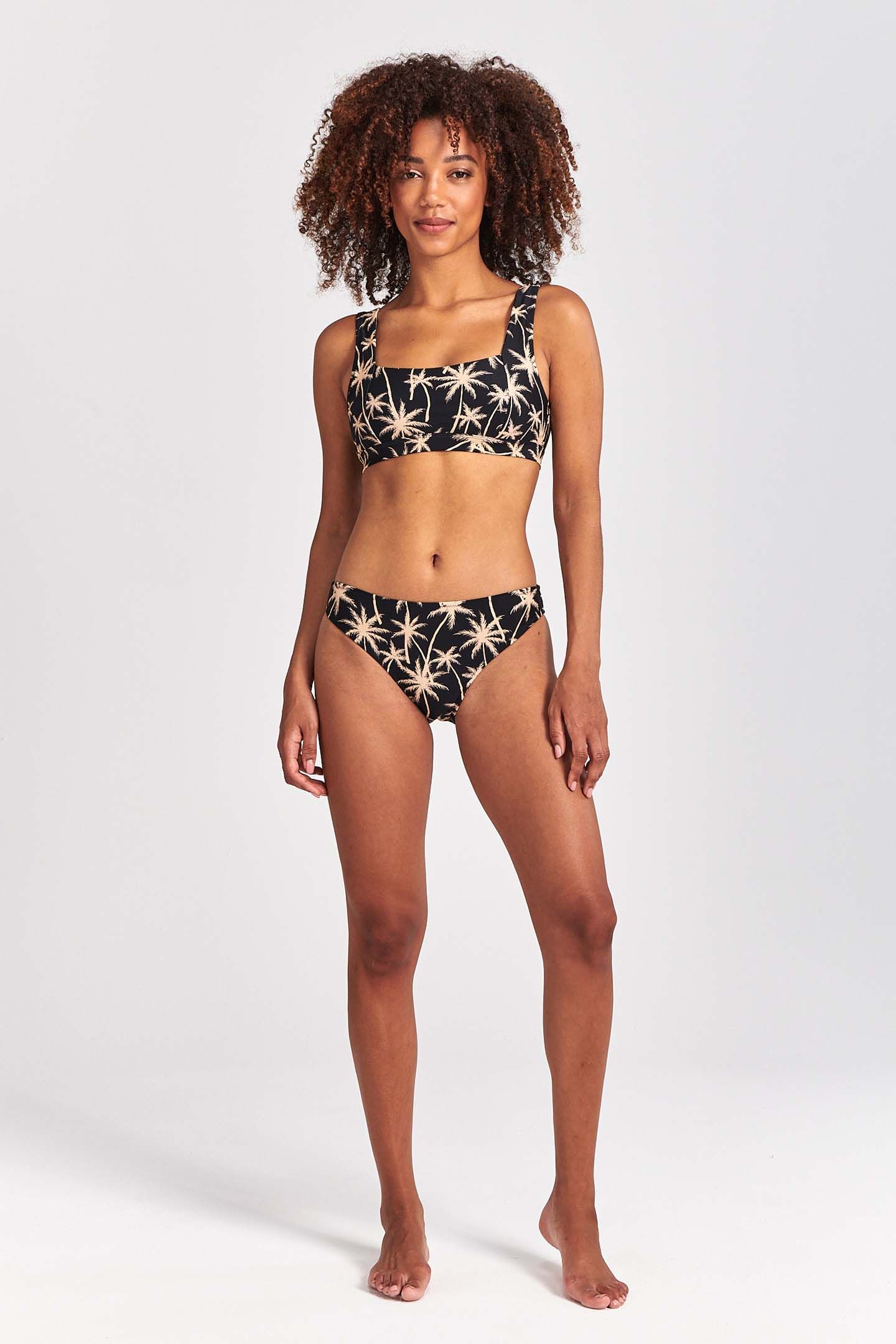 LADIES RENEE BIKINI SET VACATION PALM BLACK 3