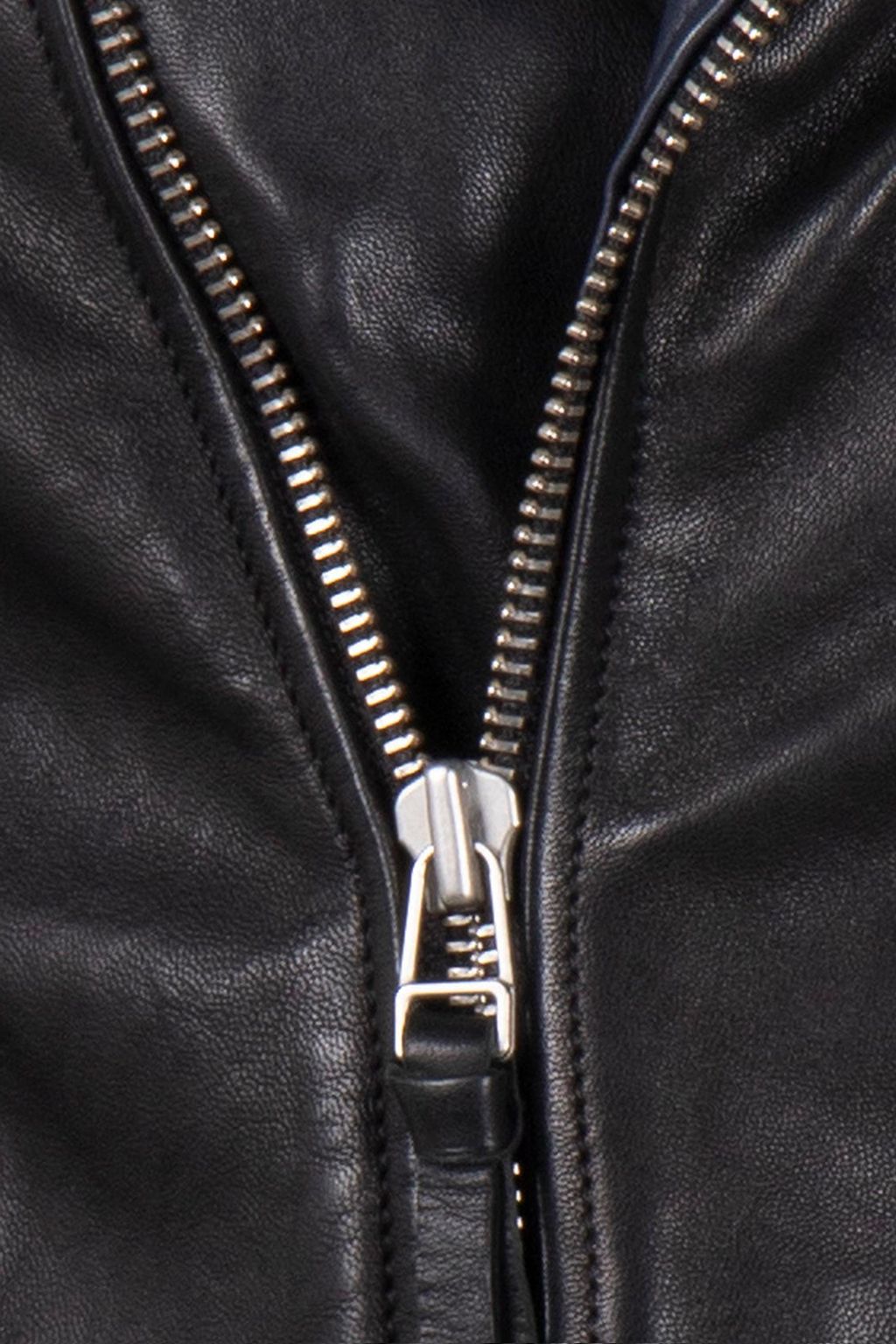 COLOUR BLOCK BIKER JACKET BLACK 5