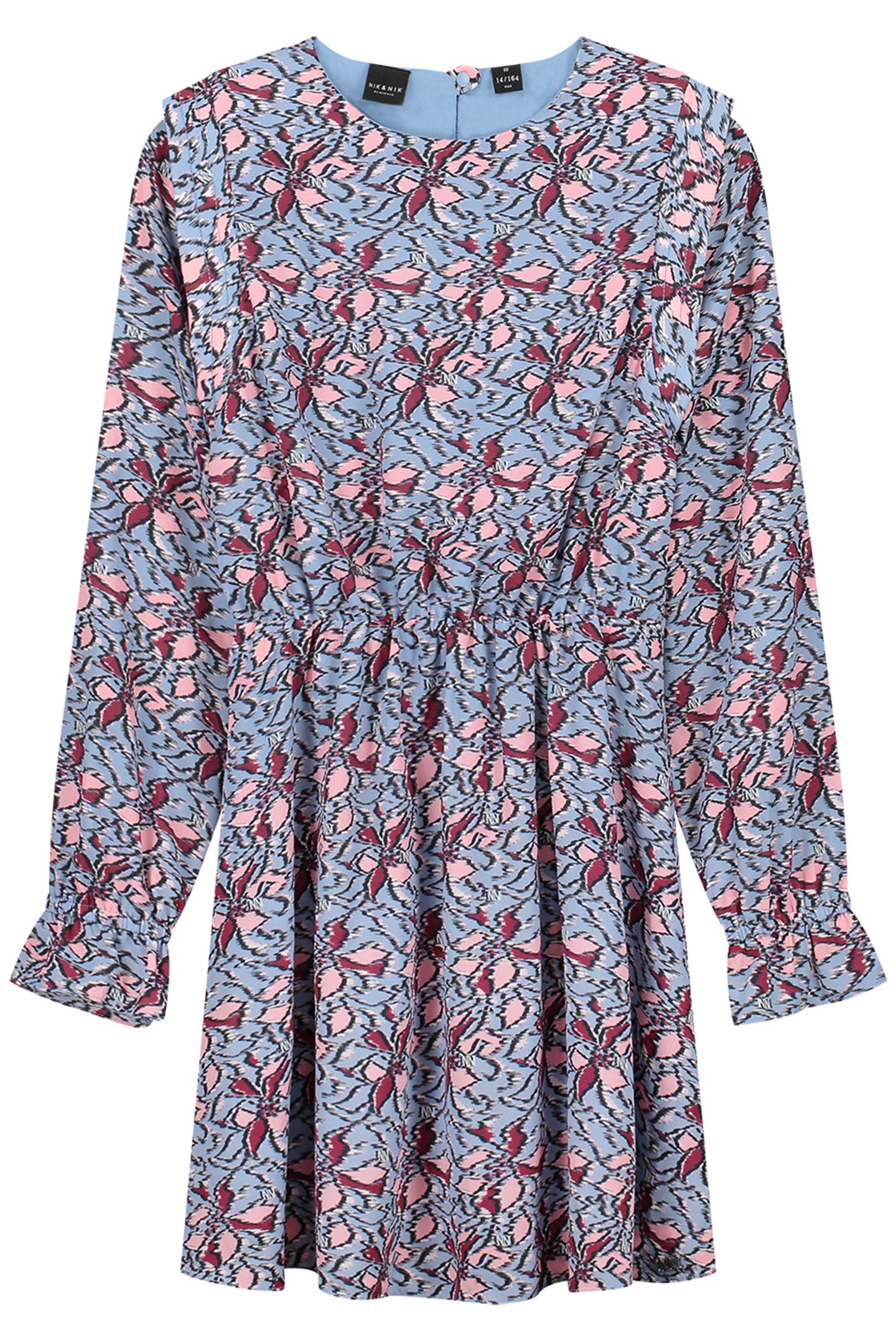 SAFI DRESS LAVENDER BLUE/SOFT PINK 2
